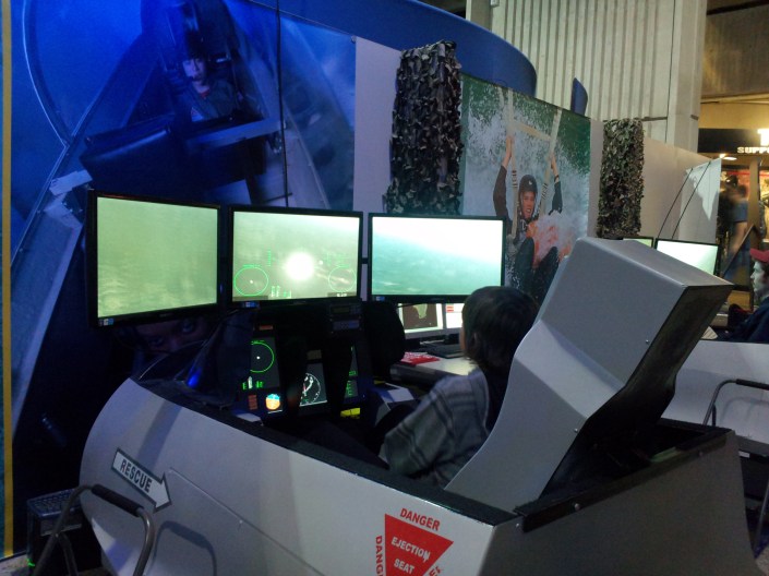 Piloting F-18 Flight Simulator