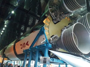 Rocket inside museum