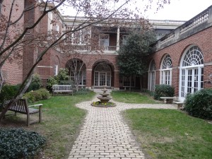 All Souls Church courtyard